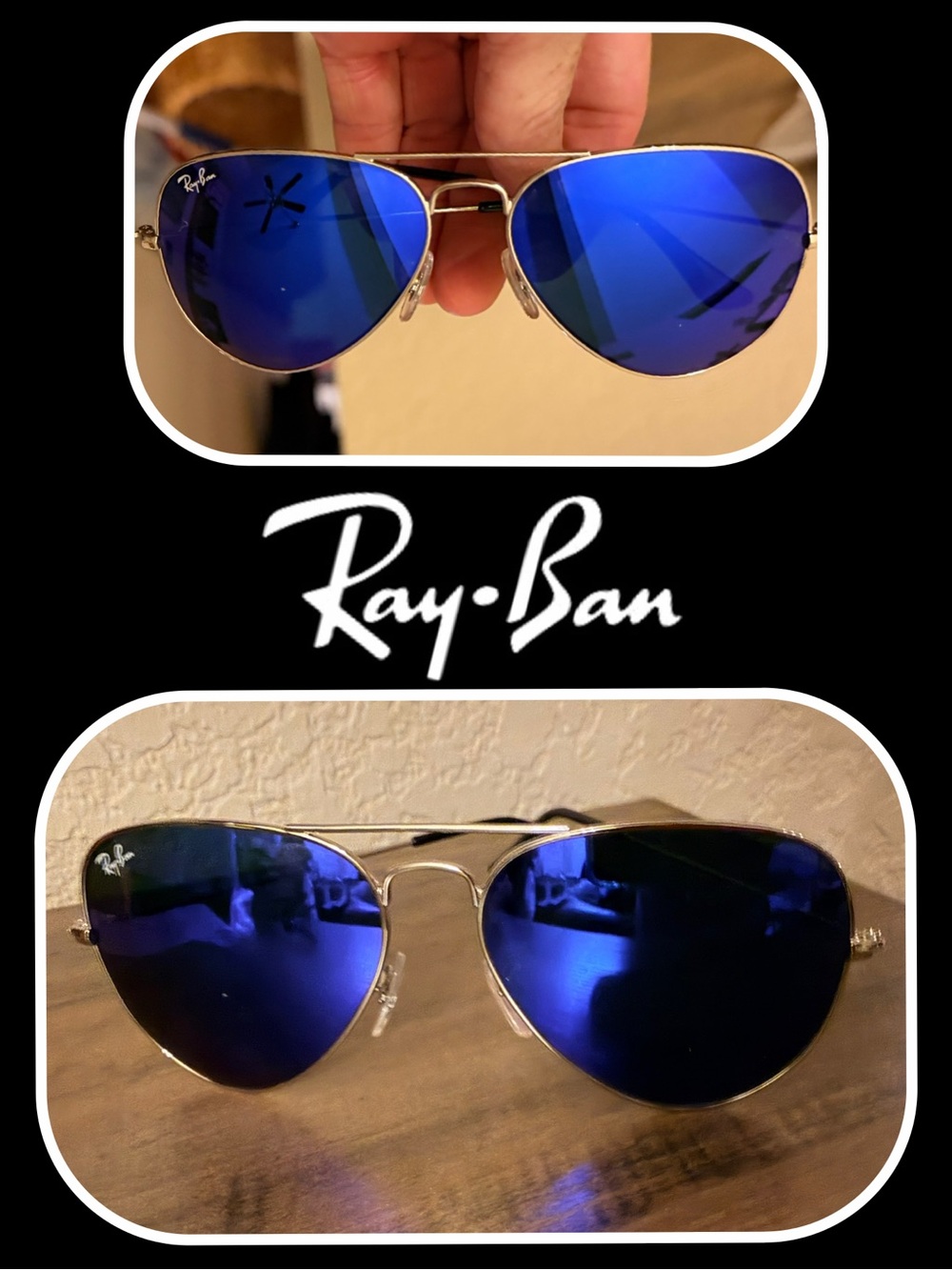 RAY-BAN Aviator Gold Metal Sunglasses UNISEX  RB3025 112/17 58 mm New